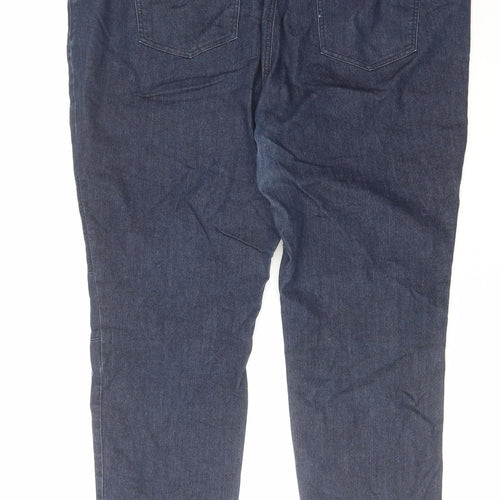 Rainbow Womens Blue Cotton Capri Jeans Size 26 L31 in Regular Zip