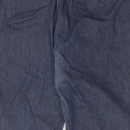 Rainbow Womens Blue Cotton Capri Jeans Size 26 L31 in Regular Zip