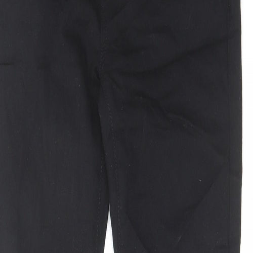 Marks and Spencer Womens Black Cotton Skinny Jeans Size 8 L27 in Regular Zip