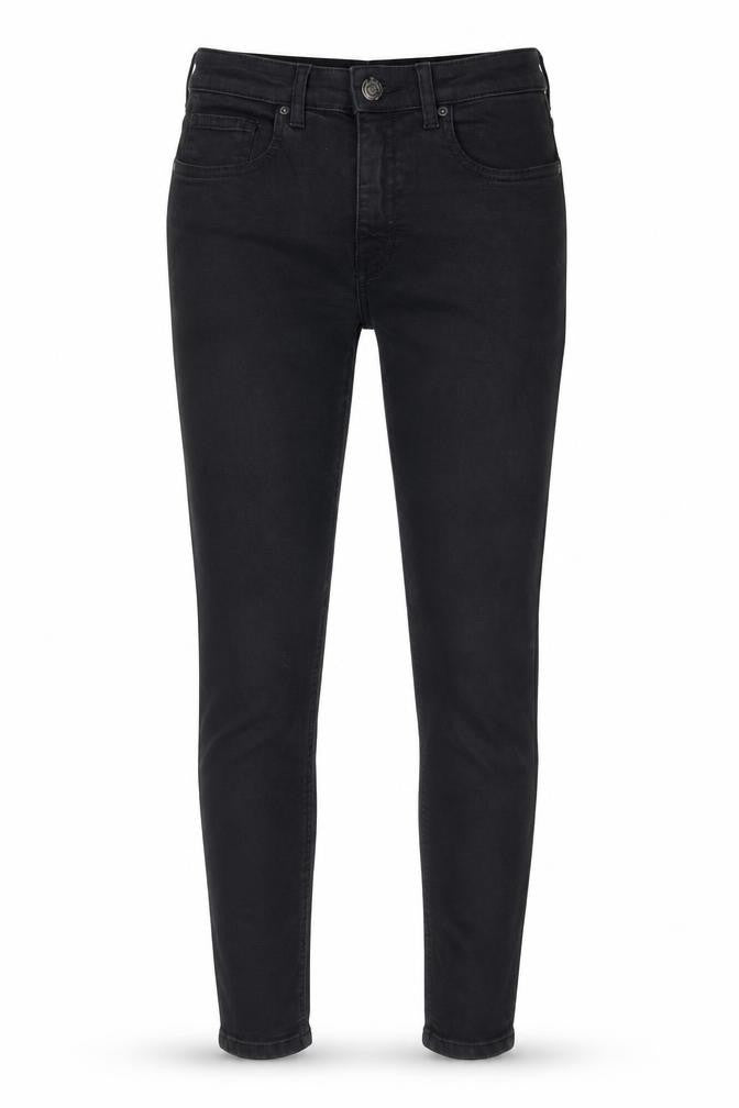 Topshop Womens Black Cotton Skinny Jeans Size 28 in L32 in Regular Zip
