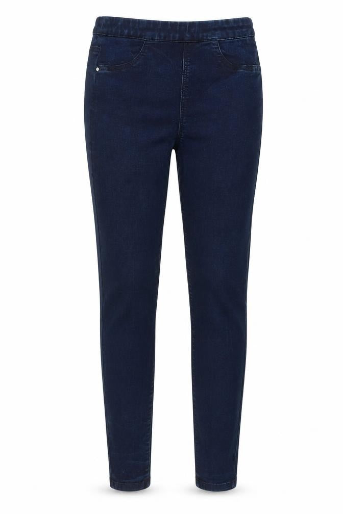 Warehouse Womens Blue Cotton Jegging Jeans Size 12 L27 in Regular Zip