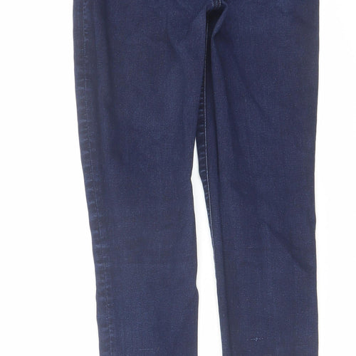 Warehouse Womens Blue Cotton Jegging Jeans Size 12 L27 in Regular Zip