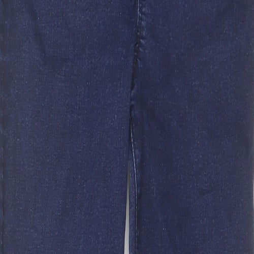 Warehouse Womens Blue Cotton Jegging Jeans Size 12 L27 in Regular Zip
