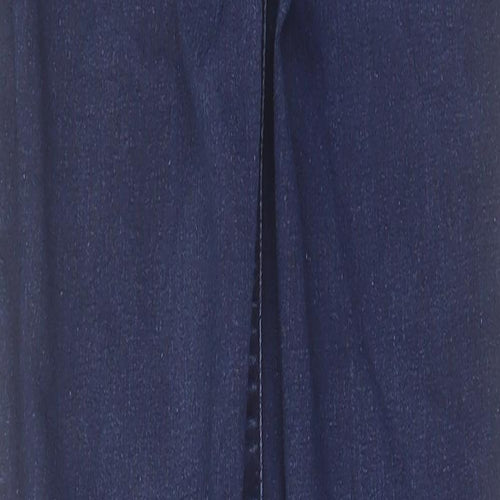 Warehouse Womens Blue Cotton Jegging Jeans Size 12 L27 in Regular Zip