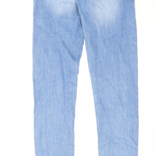 Denim & Co. Womens Blue Cotton Skinny Jeans Size 6 L31 in Regular Zip