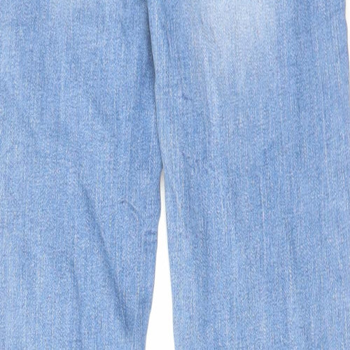 Denim & Co. Womens Blue Cotton Skinny Jeans Size 6 L31 in Regular Zip