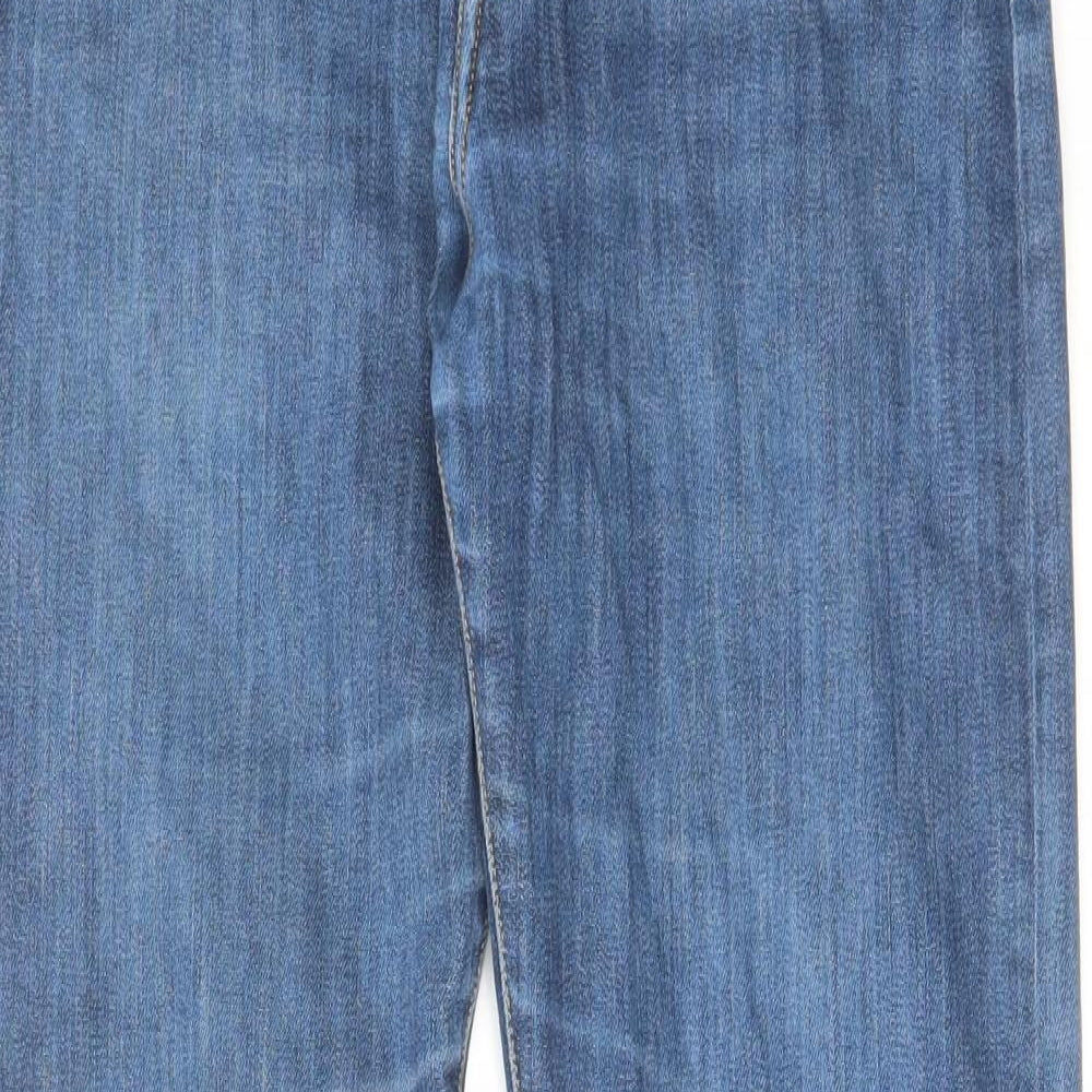 Paul Smith Mens Blue Cotton Straight Jeans Size 30 in L30 in Regular Zip