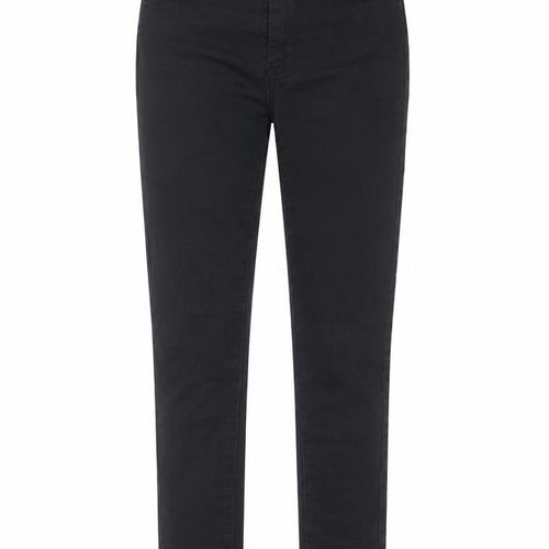 Marks and Spencer Womens Black Cotton Straight Jeans Size 8 L27 in Regular Button