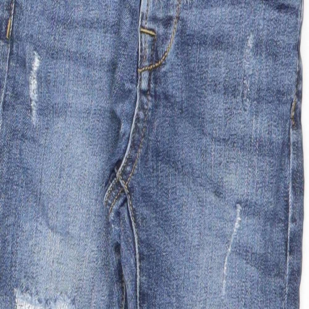George Boys Blue Cotton Straight Jeans Size 2-3 Years Regular Button