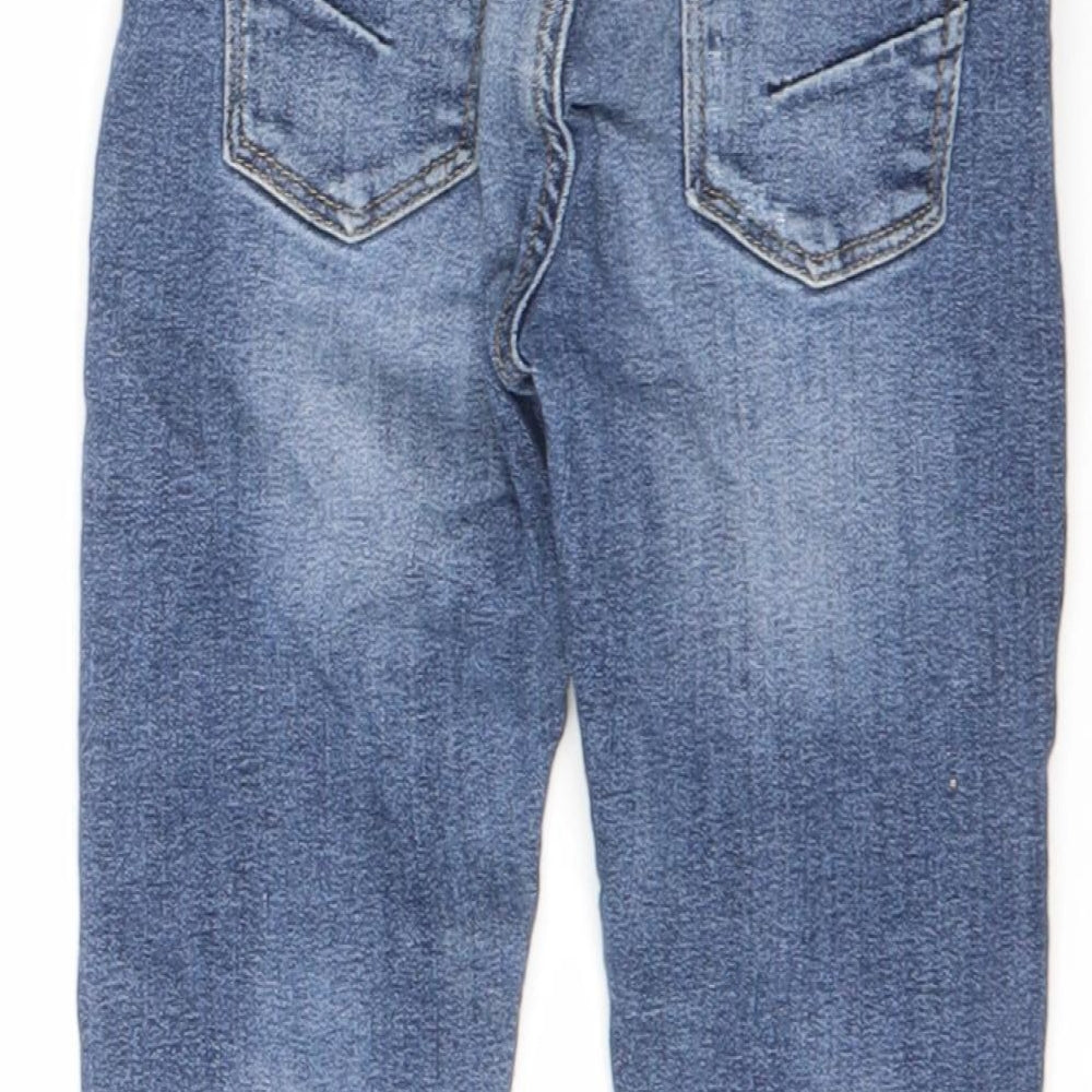 George Boys Blue Cotton Straight Jeans Size 2-3 Years Regular Button