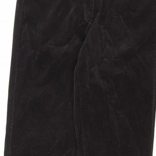 Steilmann Womens Brown Cotton Capri Trousers Size 14 L28.5 in Regular Zip