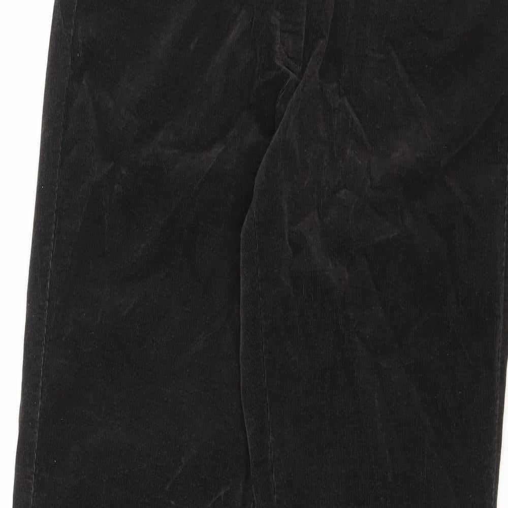 Steilmann Womens Brown Cotton Capri Trousers Size 14 L28.5 in Regular Zip