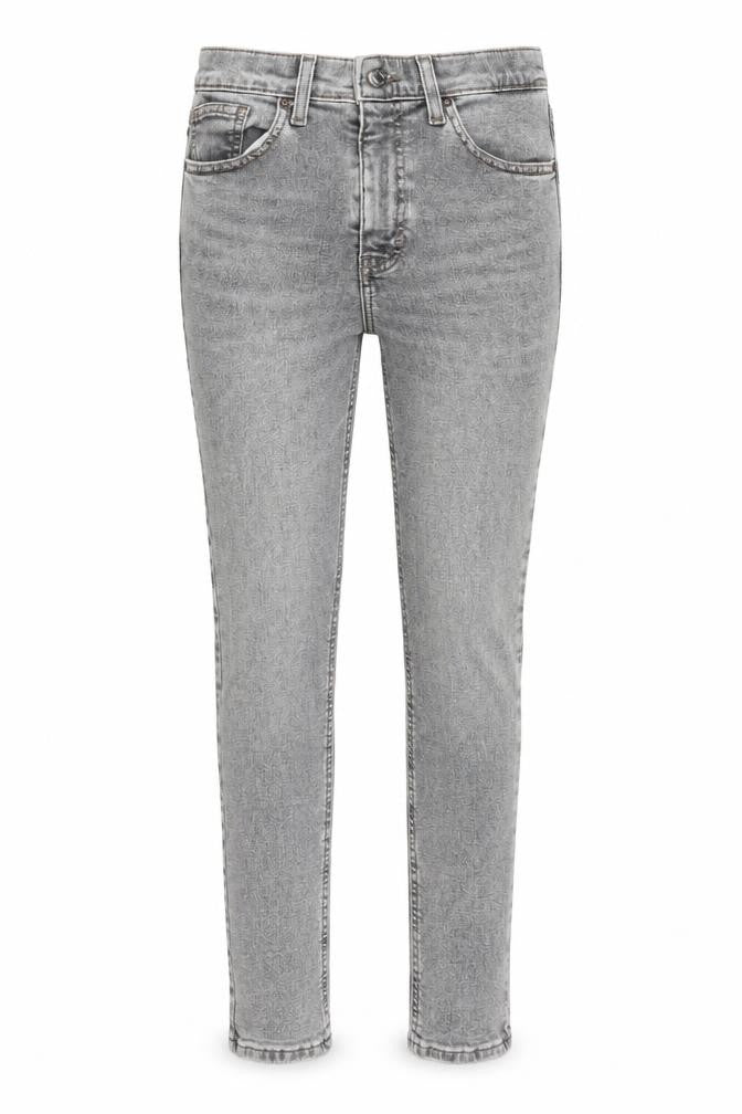 Topshop Womens Grey Cotton Skinny Jeans Size 28 in L30 in Regular Zip