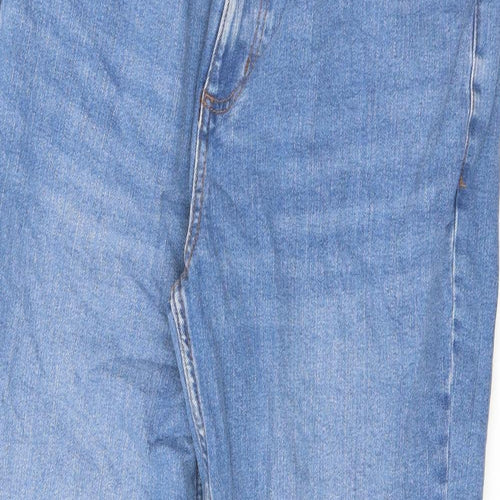 TU Mens Blue Cotton Straight Jeans Size 34 in L28 in Regular Zip