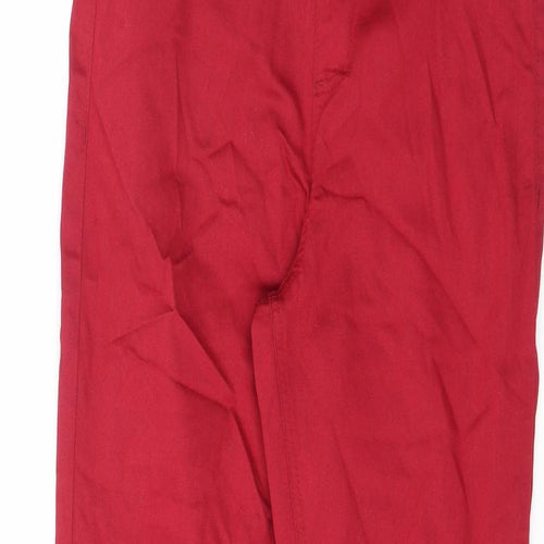 Marks and Spencer Womens Red Cotton Jegging Jeans Size 10 L28.5 in Regular