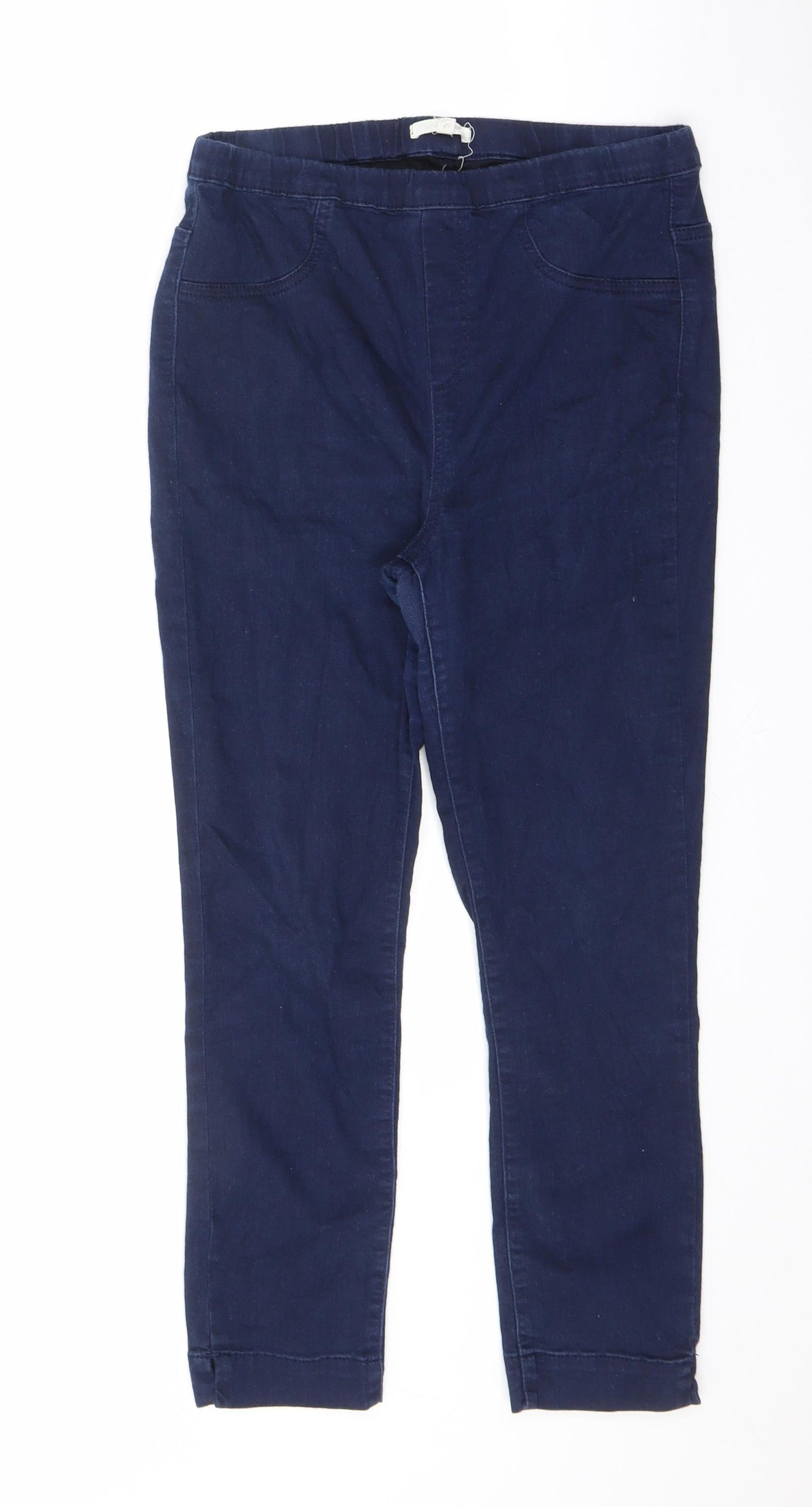 White Stuff Womens Blue Cotton Jegging Jeans Size 12 L23 in Regular