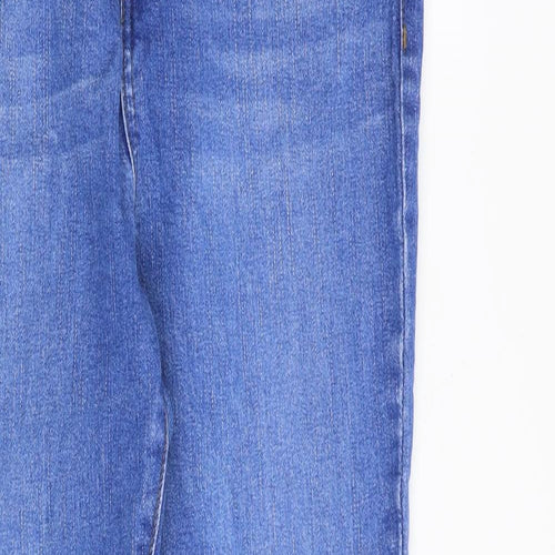 George Womens Blue Cotton Skinny Jeans Size 12 L29 in Slim Zip