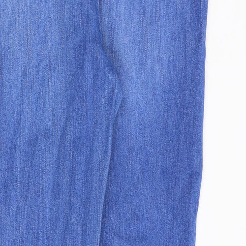George Womens Blue Cotton Skinny Jeans Size 12 L29 in Slim Zip