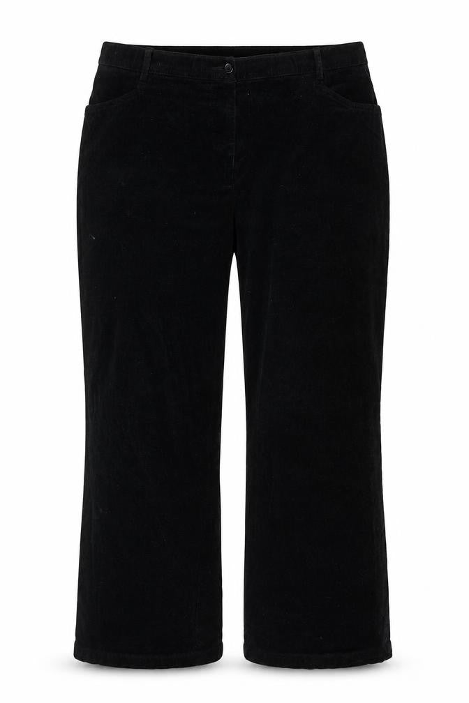 Orvis Womens Black Cotton Trousers Size 12 L27 in Regular Zip