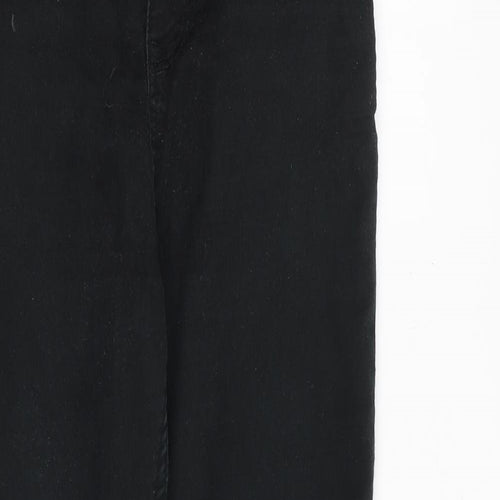 New Look Womens Black Cotton Skinny Jeans Size 10 Slim Zip