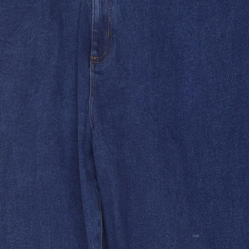 Union Blues Mens Blue Cotton Straight Jeans Size 48 in L28 in Regular Button