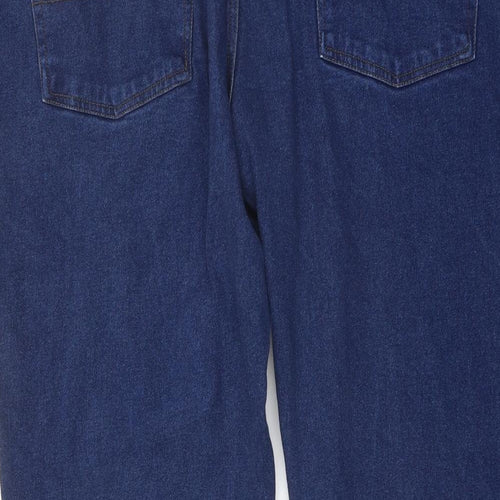 Union Blues Mens Blue Cotton Straight Jeans Size 48 in L28 in Regular Button