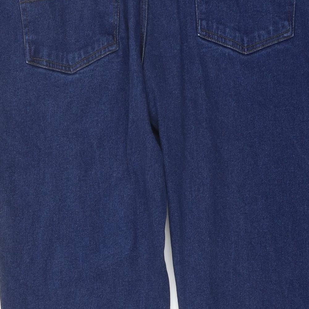 Union Blues Mens Blue Cotton Straight Jeans Size 48 in L28 in Regular Button