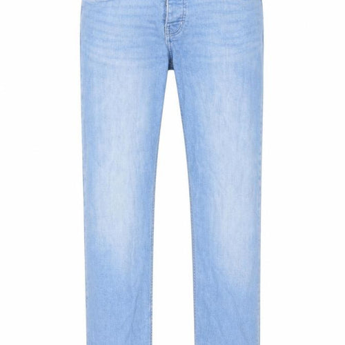 Denim & Co. Mens Blue Cotton Straight Jeans Size 30 in L32 in Regular Button