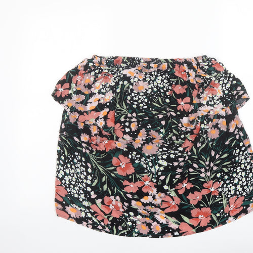 Capsule Womens Multicoloured Floral Viscose Basic Blouse Size 14 Off the Shoulder