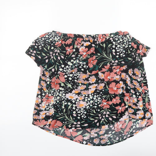Capsule Womens Multicoloured Floral Viscose Basic Blouse Size 14 Off the Shoulder