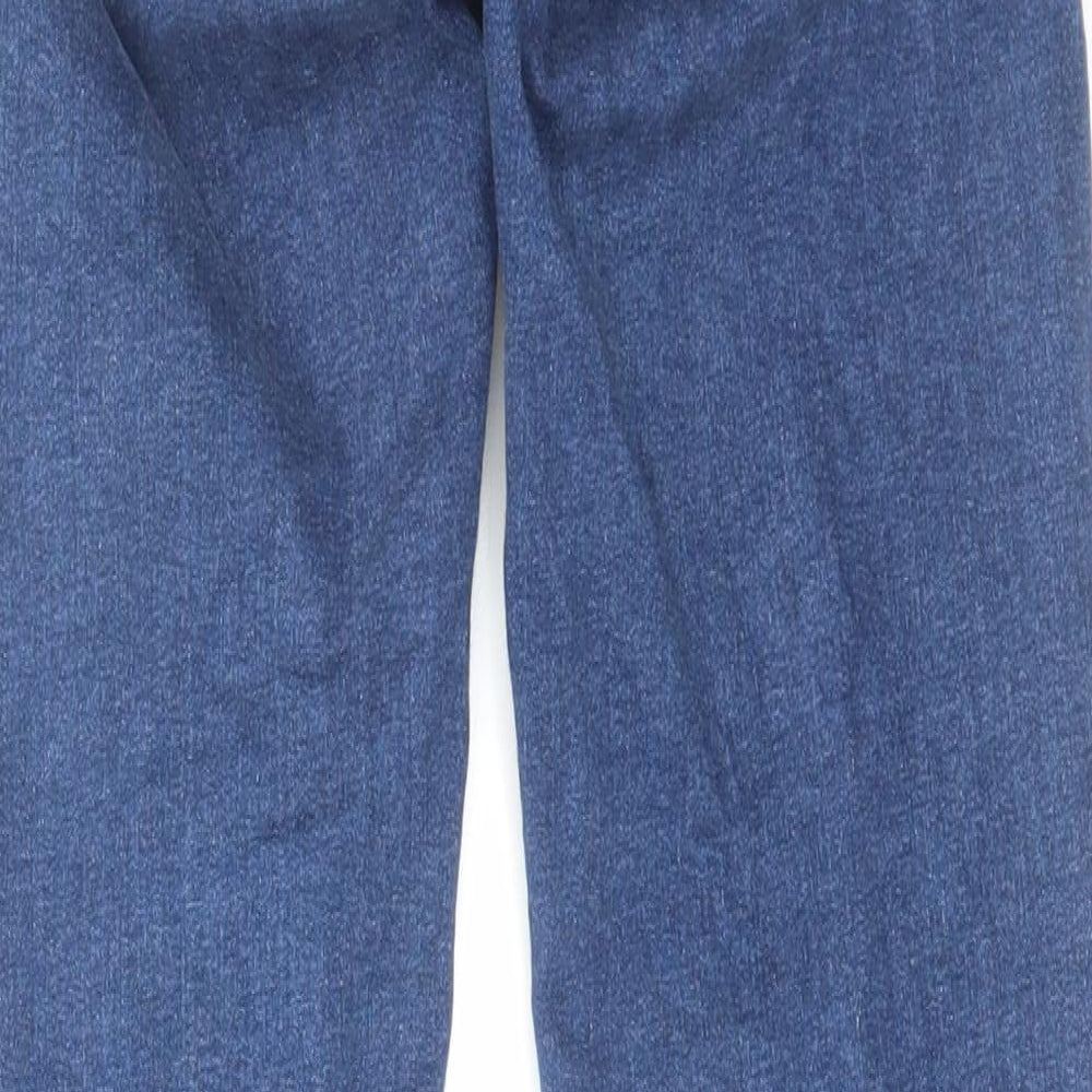 Pull&Bear Girls Blue Cotton Skinny Jeans Size 14-15 Years Regular Zip