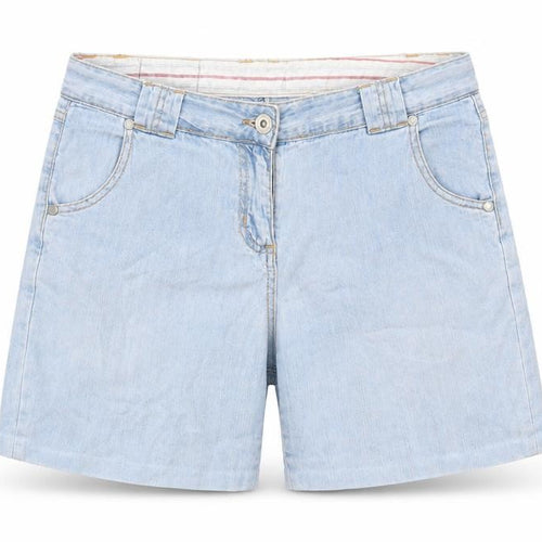 TEX Womens Blue Cotton Mom Shorts Size 2XS L6 in Regular Zip