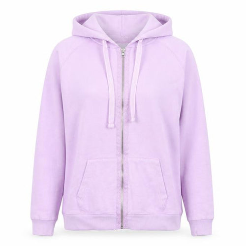 Dock of the bay Womens Purple Cotton Full Zip Hoodie Size 10 Zip