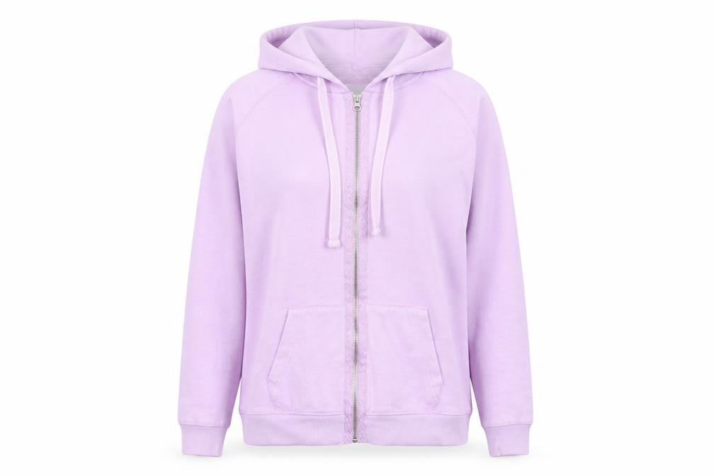Dock of the bay Womens Purple Cotton Full Zip Hoodie Size 10 Zip