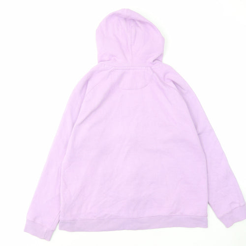 Dock of the bay Womens Purple Cotton Full Zip Hoodie Size 10 Zip