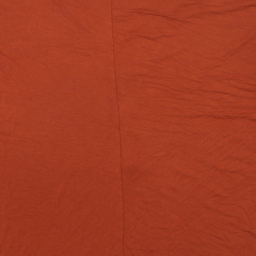 Body Flirt Womens Brown Viscose Basic T-Shirt Size L V-Neck