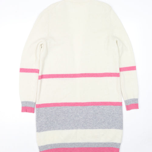 Woolovers Womens Multicoloured V-Neck Wool Cardigan Jumper Size M