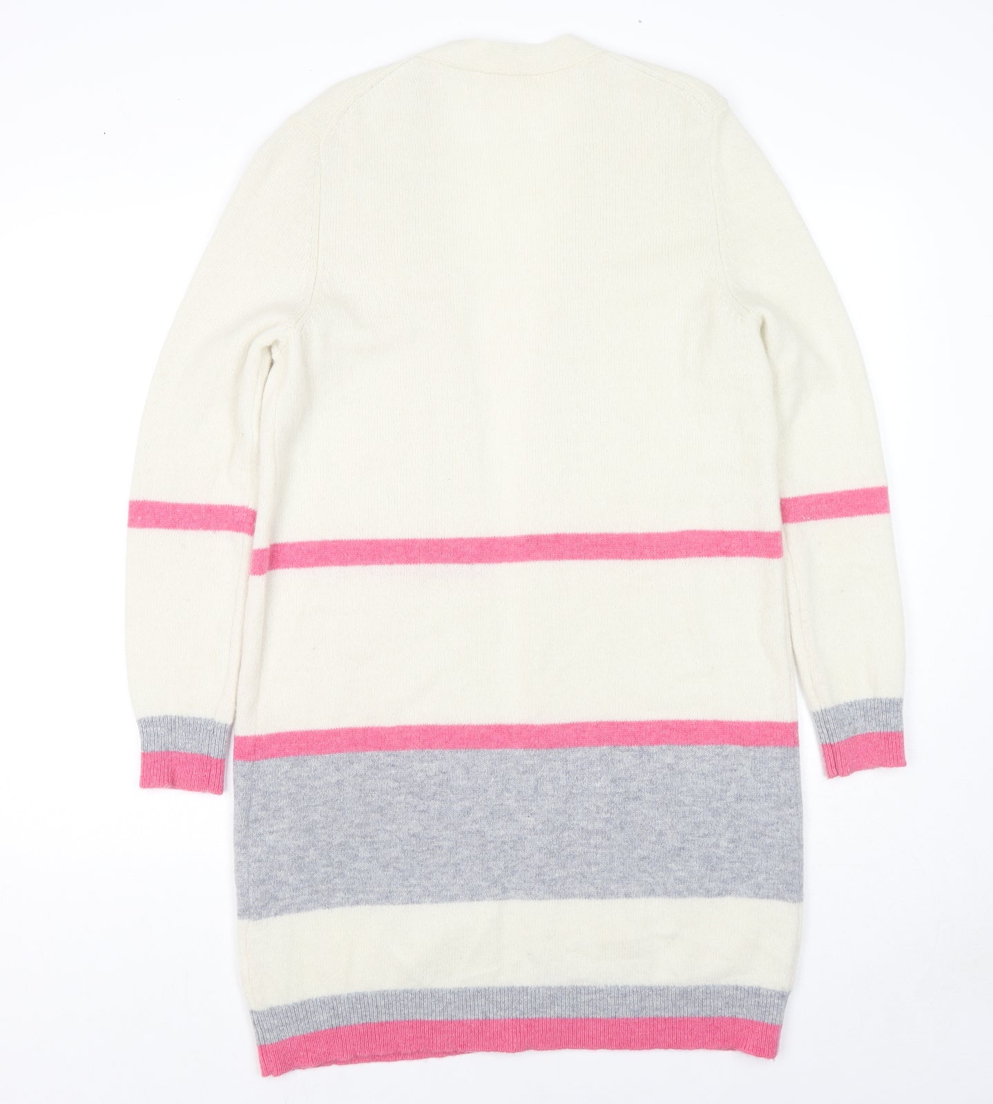 Woolovers Womens Multicoloured V-Neck Wool Cardigan Jumper Size M