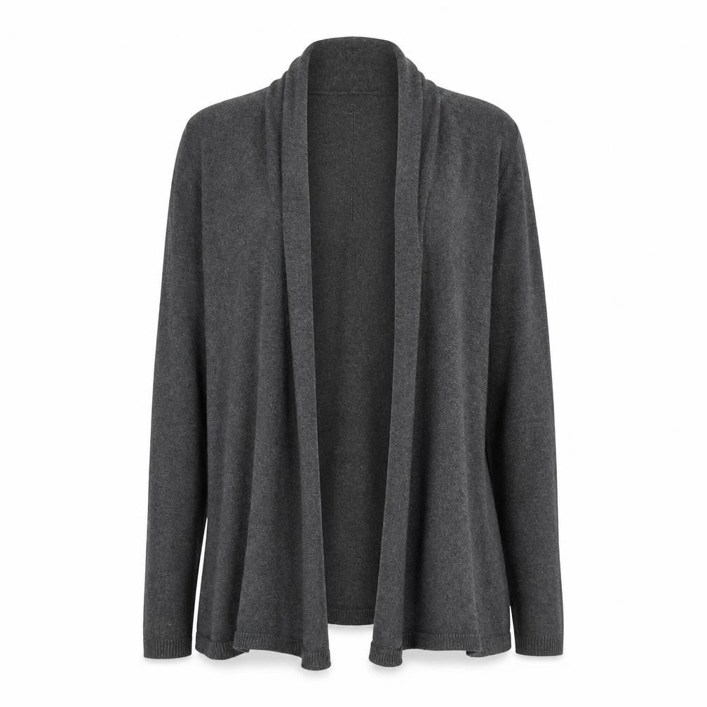 Zara Womens Grey V-Neck Viscose Cardigan Jumper Size M