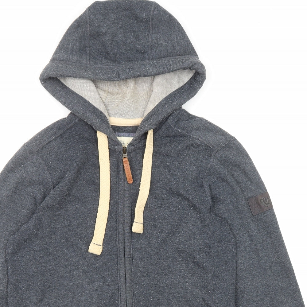 Fat Face Mens Grey Polyester Full Zip Hoodie Size S