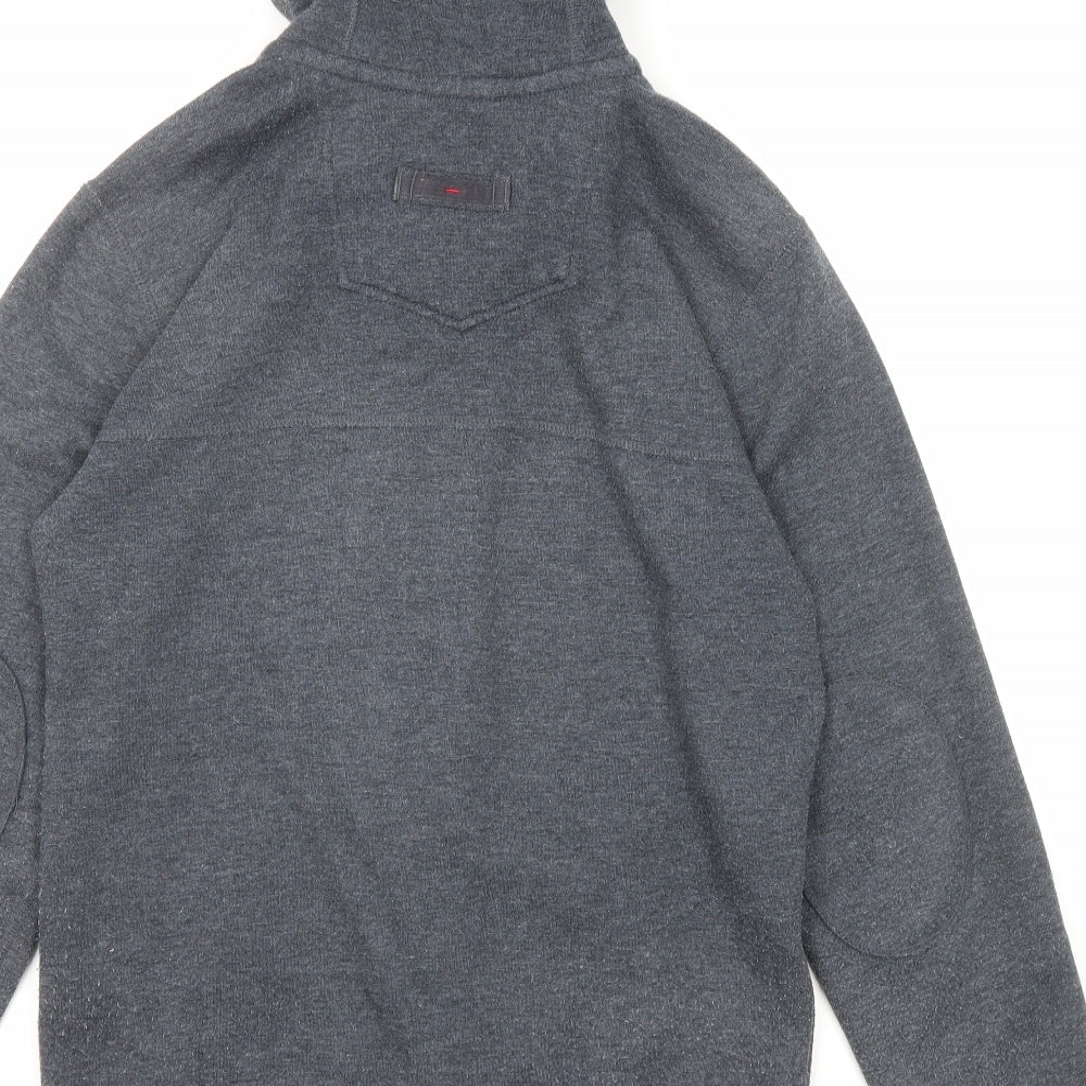 Fat Face Mens Grey Polyester Full Zip Hoodie Size S