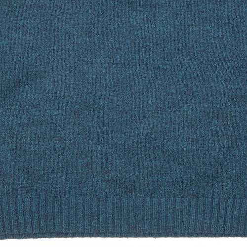 New Look Womens Blue Round Neck Acrylic Pullover Jumper Size M