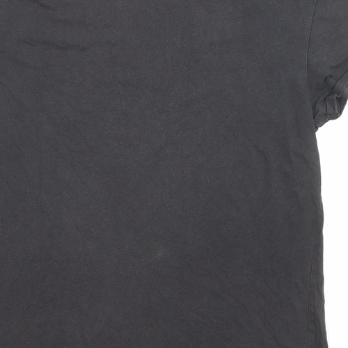 Sixth June Mens Black Polyester T-Shirt Size L Round Neck