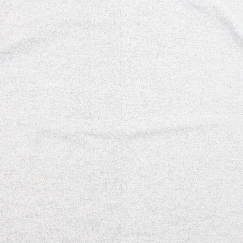 New Look Womens Grey V-Neck Polyester Pullover Jumper Size M