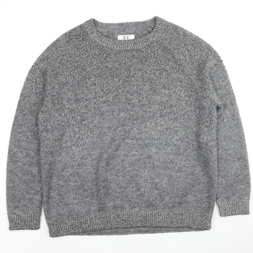 Debenhams Womens Grey Crew Neck Polyester Pullover Jumper Size 18