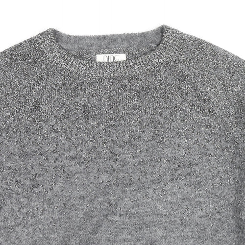 Debenhams Womens Grey Crew Neck Polyester Pullover Jumper Size 18