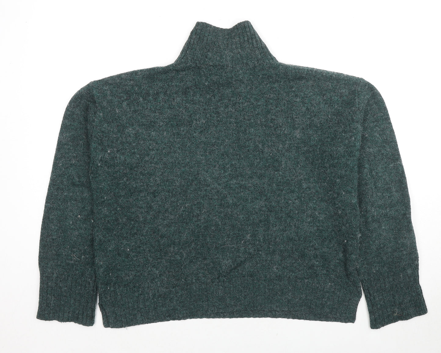 Albaray Womens Green High Neck Polyester Pullover Jumper Size 12