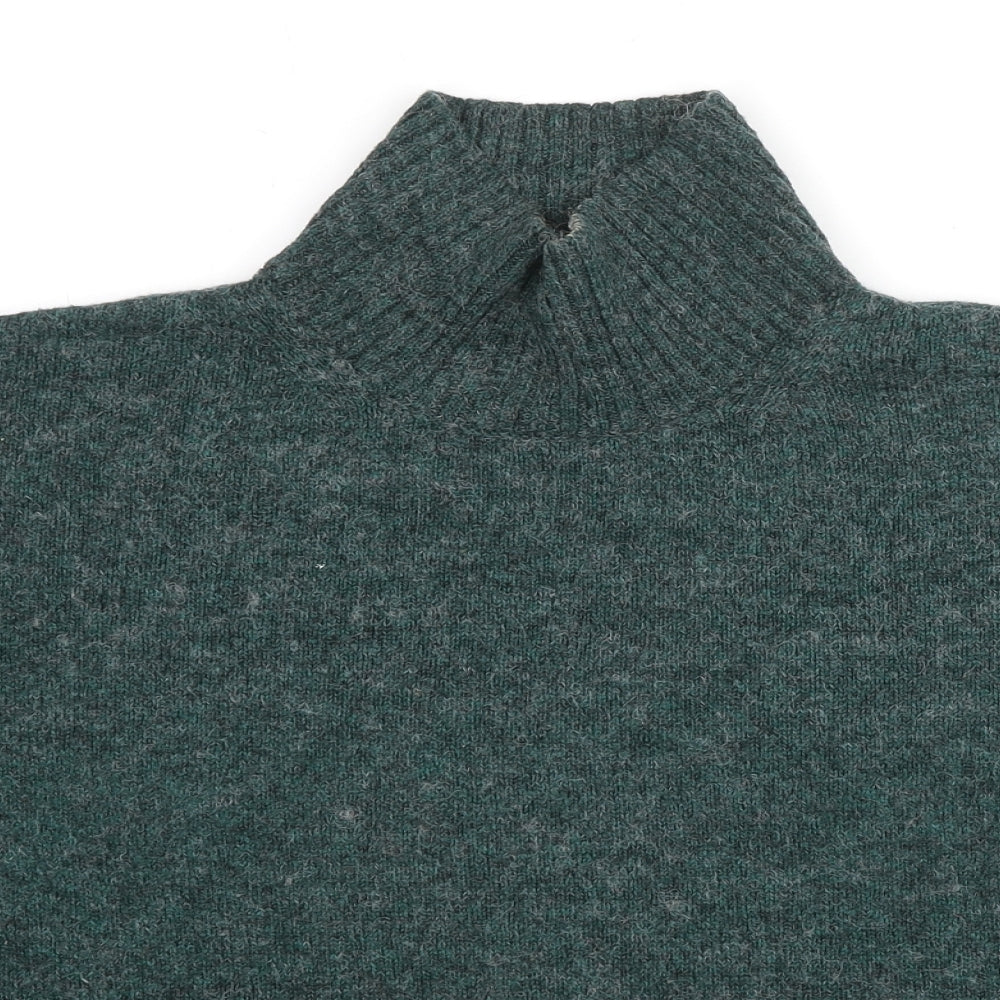 Albaray Womens Green High Neck Polyester Pullover Jumper Size 12