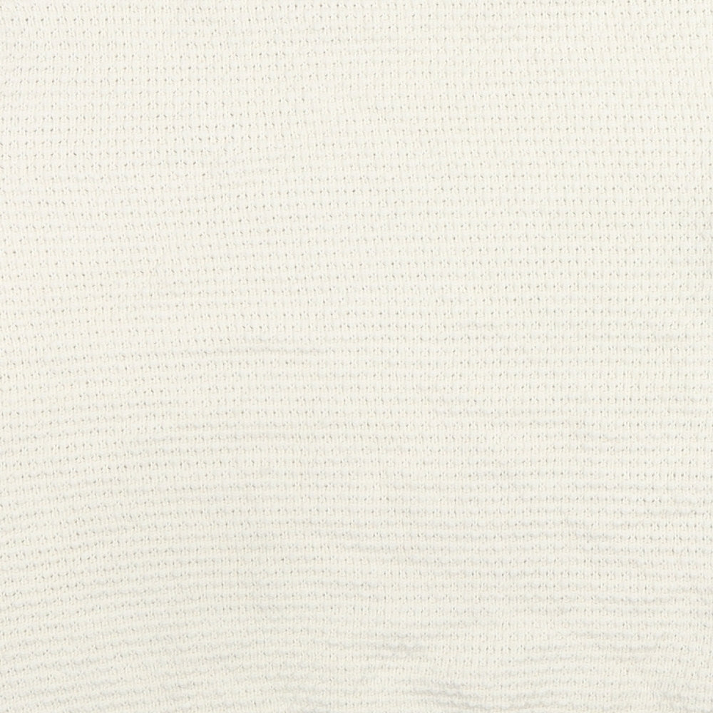 Marks and Spencer Womens White Round Neck Polyester Pullover Jumper Size M