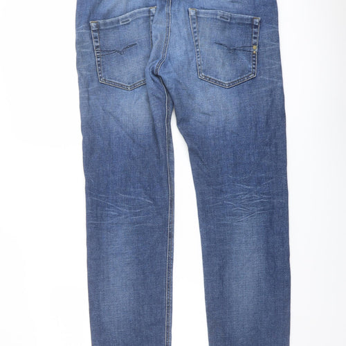 Diesel Mens Blue Cotton Straight Jeans Size 34 in L32 in Regular Button
